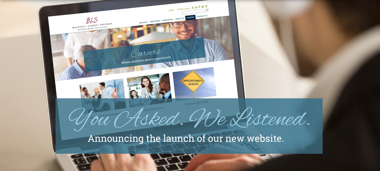 Announcing the launch of our new website. 